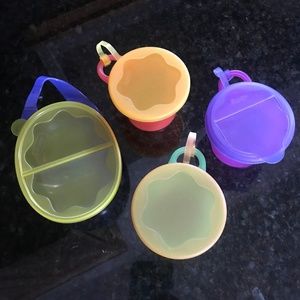 Gently Loved Set of 4 Sassy Baby Snack Bowls